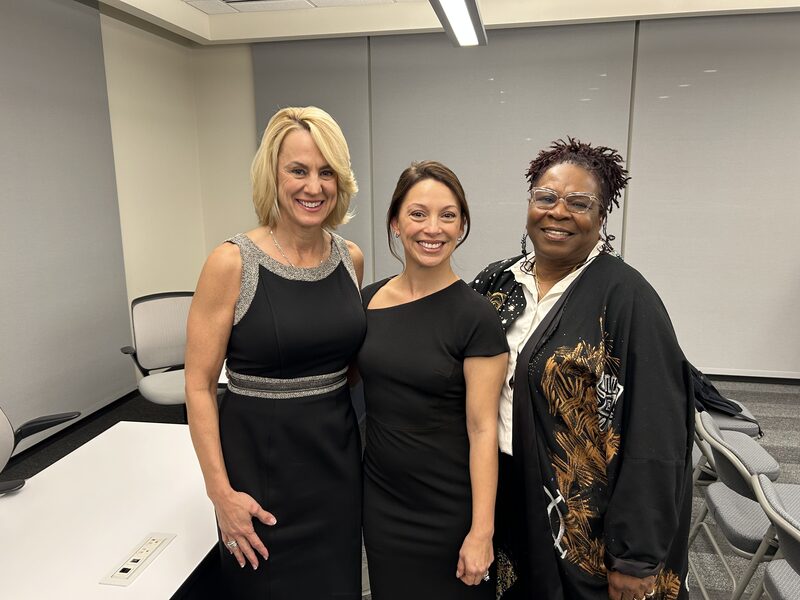 Kristin with colleagues