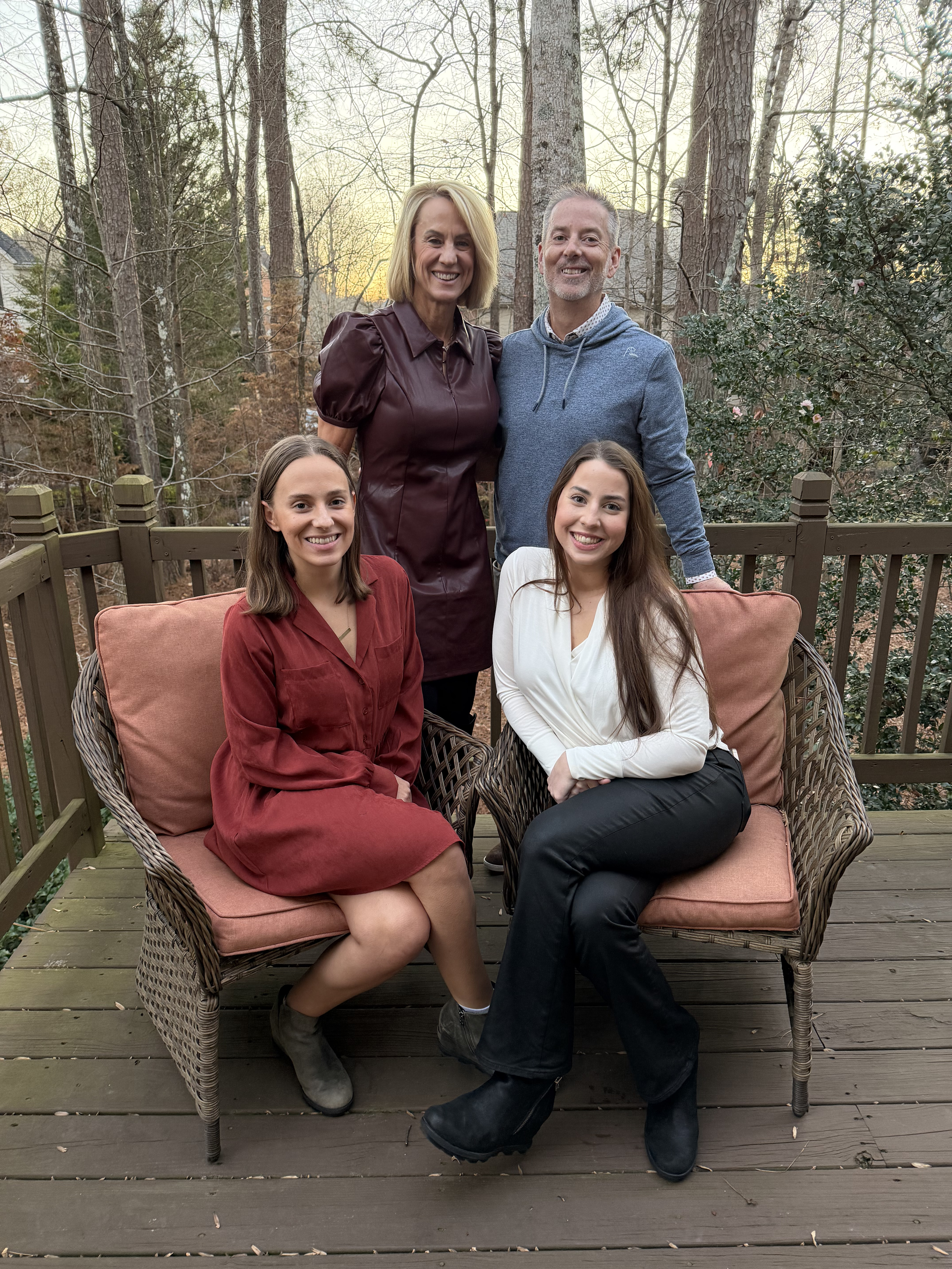 Portrait of Kristin McCabe with family